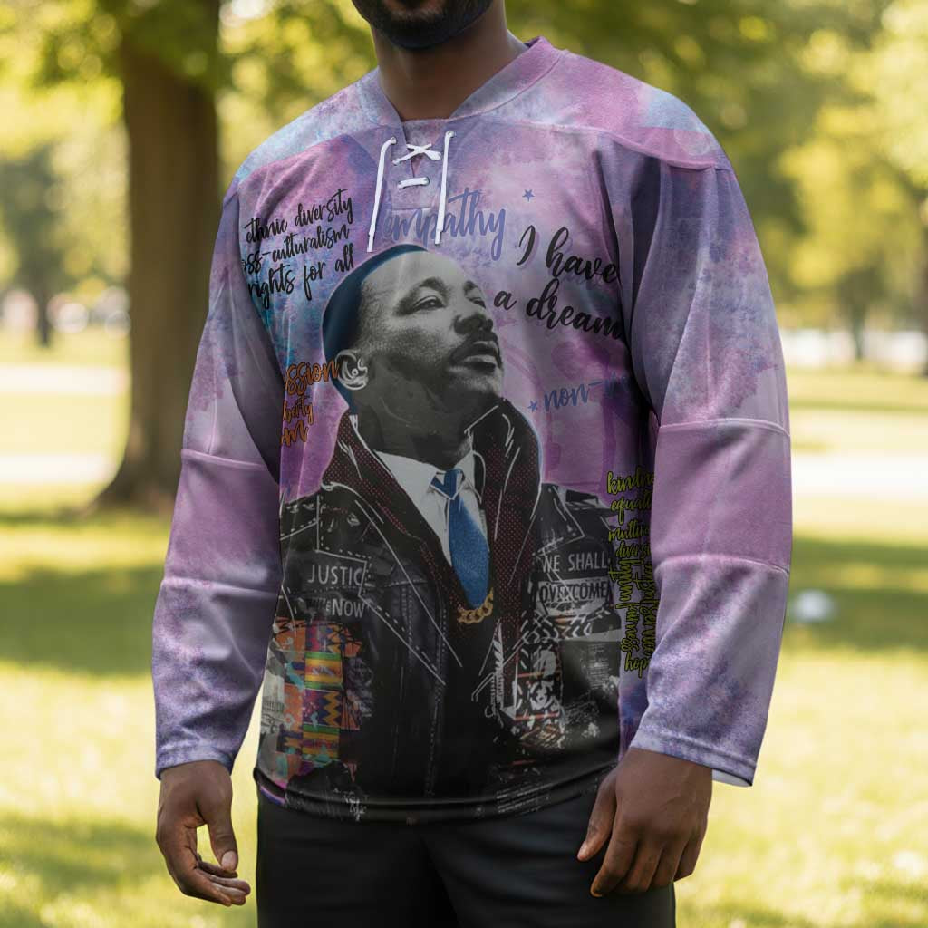 Martin Luther King Jr Hockey Jersey I Have a Dream Graffiti Style - Wonder Print Shop