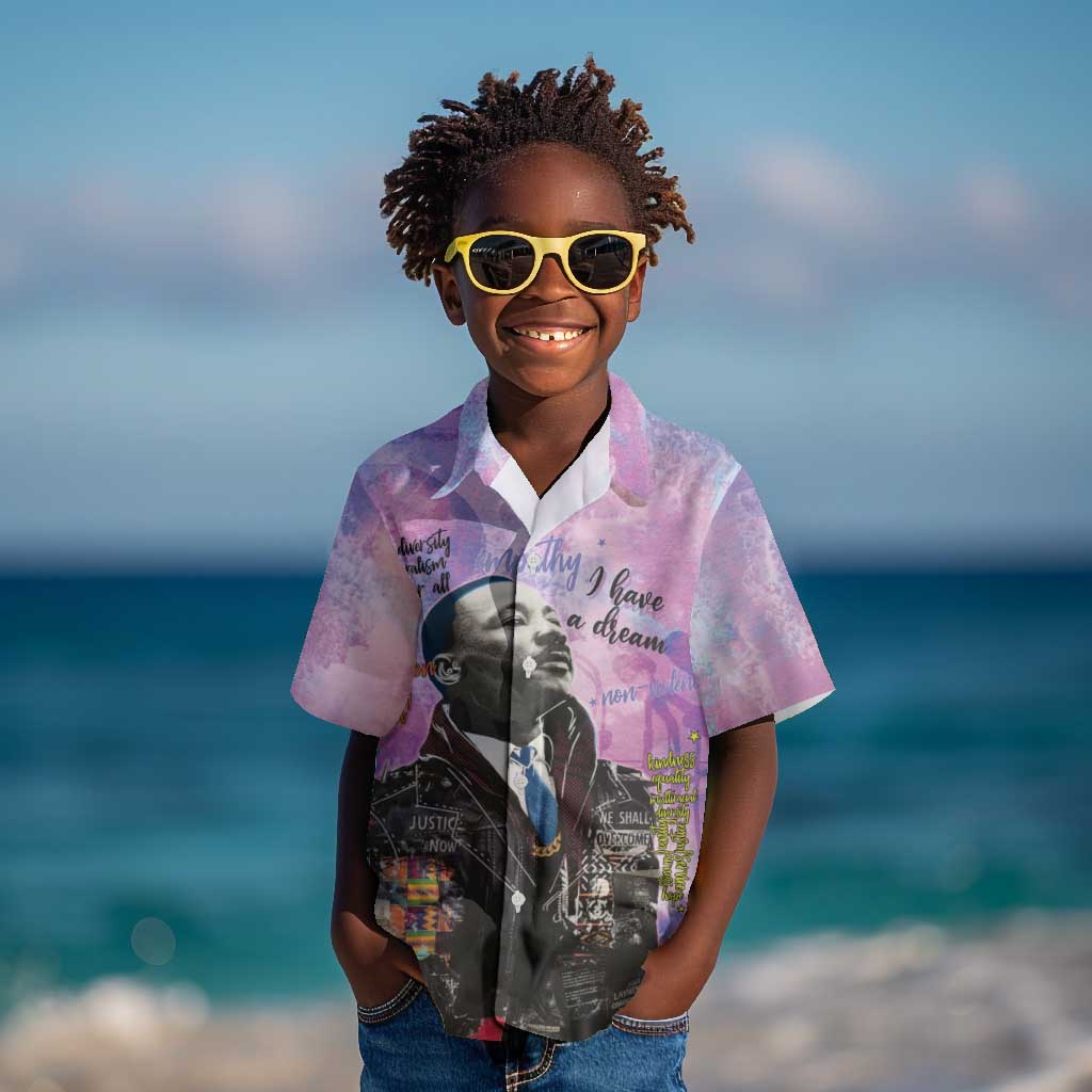 Martin Luther King Jr Kid Hawaiian Shirt I Have a Dream Graffiti Style - Wonder Print Shop