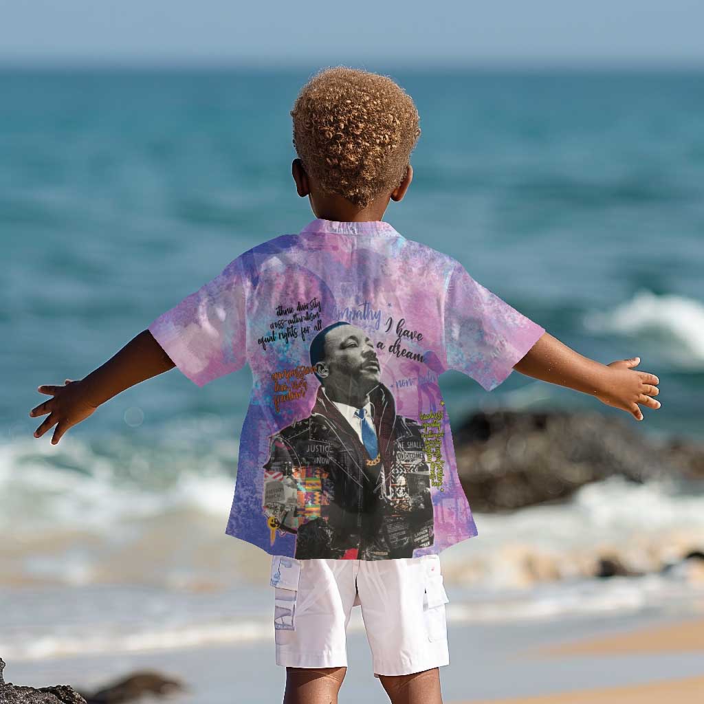 Martin Luther King Jr Kid Hawaiian Shirt I Have a Dream Graffiti Style - Wonder Print Shop