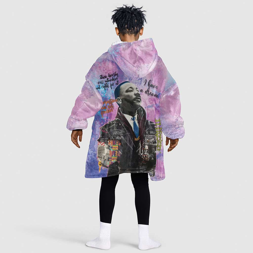 Martin Luther King Jr Kid Wearable Blanket Hoodie I Have a Dream Graffiti Style - Wonder Print Shop