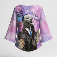 Martin Luther King Jr Kimono Sleeve Blouse I Have a Dream Graffiti Style - Wonder Print Shop
