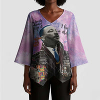 Martin Luther King Jr Kimono Sleeve Blouse I Have a Dream Graffiti Style - Wonder Print Shop