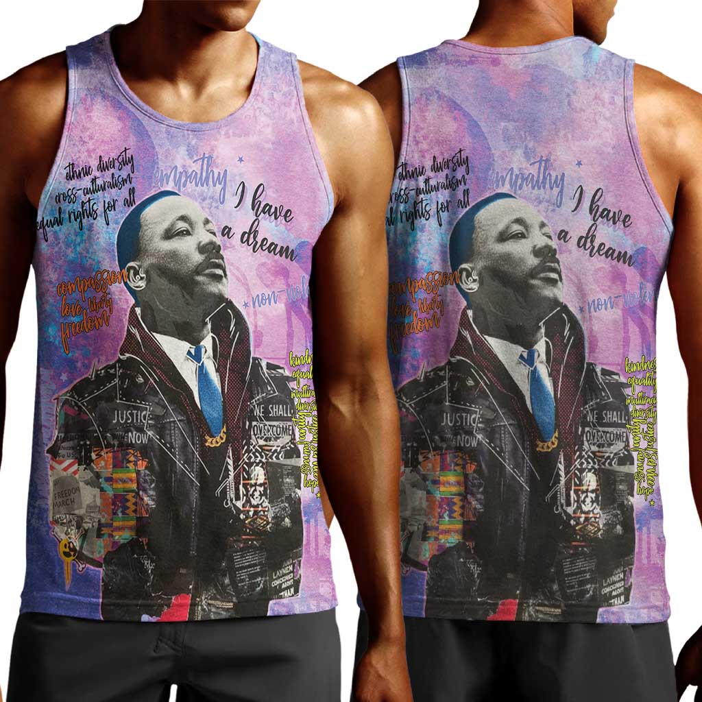 Martin Luther King Jr Men Tank Top I Have a Dream Graffiti Style - Wonder Print Shop