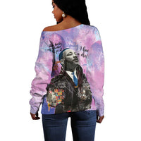 Martin Luther King Jr Off Shoulder Sweater I Have a Dream Graffiti Style - Wonder Print Shop