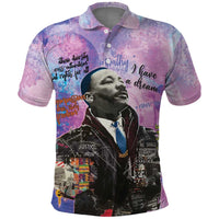 Martin Luther King Jr Polo Shirt I Have a Dream Graffiti Style - Wonder Print Shop