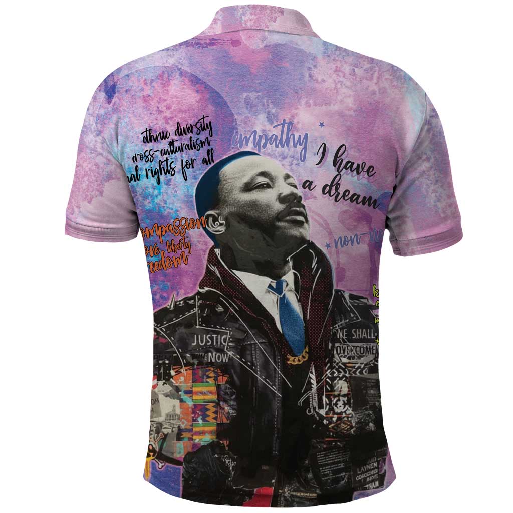 Martin Luther King Jr Polo Shirt I Have a Dream Graffiti Style - Wonder Print Shop