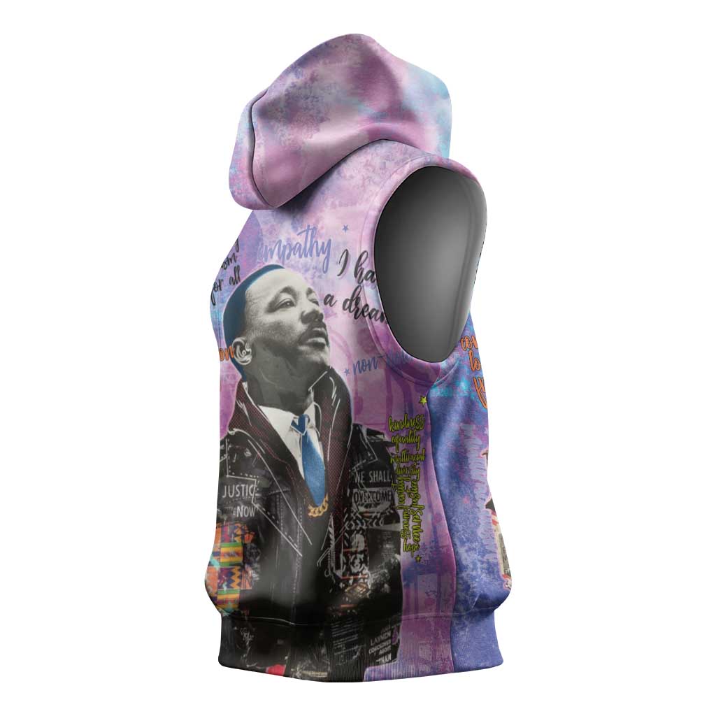 Martin Luther King Jr Sleeveless Hoodie I Have a Dream Graffiti Style - Wonder Print Shop