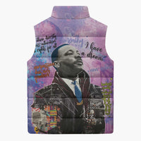 Martin Luther King Jr Sleeveless Puffer Jacket I Have a Dream Graffiti Style - Wonder Print Shop