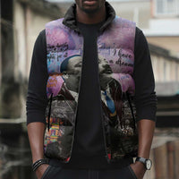 Martin Luther King Jr Sleeveless Puffer Jacket I Have a Dream Graffiti Style - Wonder Print Shop