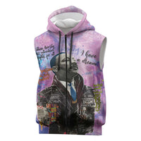 Martin Luther King Jr Sleeveless Zip Hoodie I Have a Dream Graffiti Style - Wonder Print Shop