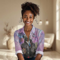 Martin Luther King Jr Women Casual Shirt I Have a Dream Graffiti Style - Wonder Print Shop
