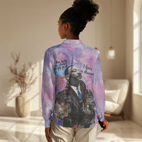 Martin Luther King Jr Women Casual Shirt I Have a Dream Graffiti Style - Wonder Print Shop