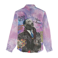 Martin Luther King Jr Women Casual Shirt I Have a Dream Graffiti Style - Wonder Print Shop