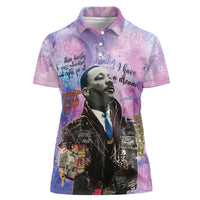 Martin Luther King Jr Women Polo Shirt I Have a Dream Graffiti Style - Wonder Print Shop