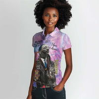 Martin Luther King Jr Women Polo Shirt I Have a Dream Graffiti Style - Wonder Print Shop