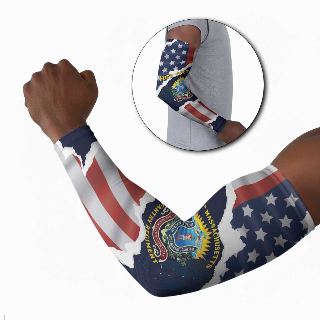 Personalized 54th Massachusetts Infantry Regiment Arm Sleeves American Flag Heritage - Wonder Print Shop