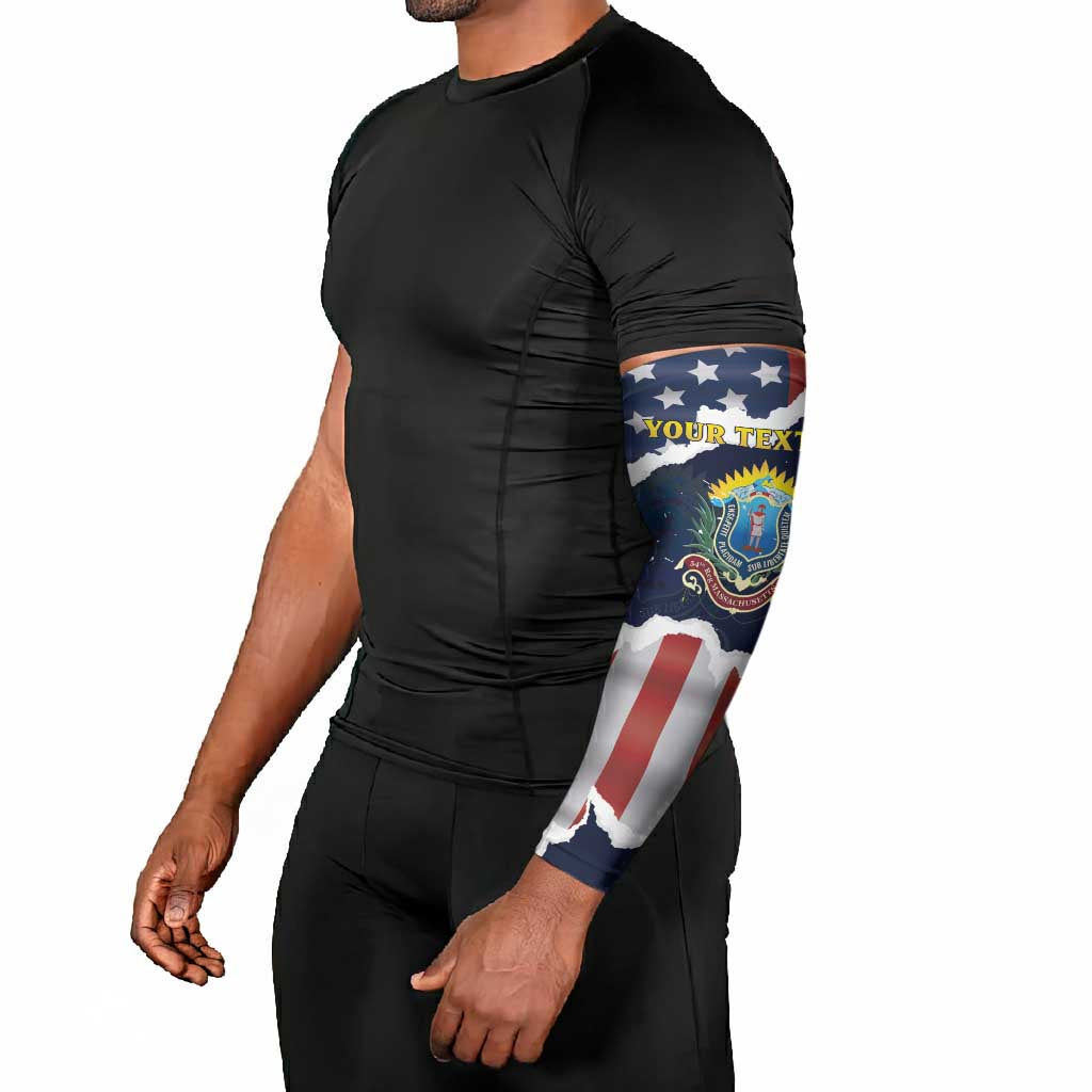 Personalized 54th Massachusetts Infantry Regiment Arm Sleeves American Flag Heritage - Wonder Print Shop