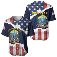 Personalized 54th Massachusetts Infantry Regiment Baseball Jersey American Flag Heritage - Wonder Print Shop