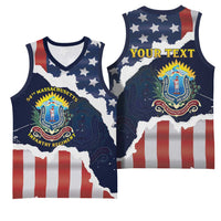 Personalized 54th Massachusetts Infantry Regiment Basketball Jersey American Flag Heritage - Wonder Print Shop