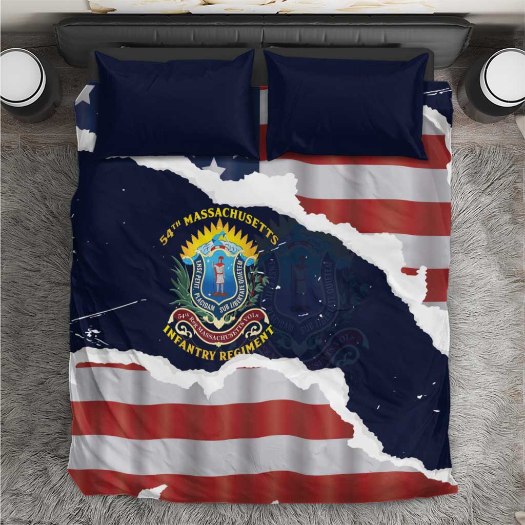 54th Massachusetts Infantry Regiment Bedding Set American Flag Heritage - Wonder Print Shop