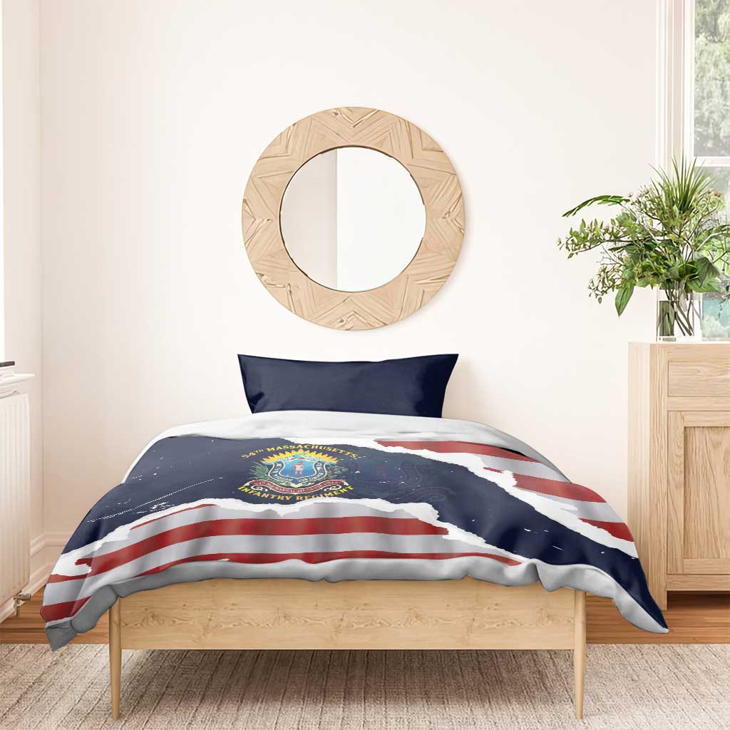 54th Massachusetts Infantry Regiment Bedding Set American Flag Heritage - Wonder Print Shop
