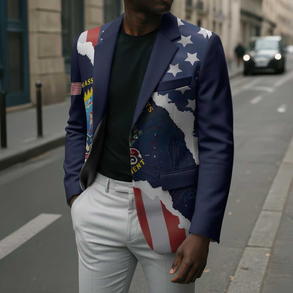 Personalized 54th Massachusetts Infantry Regiment Blazer American Flag Heritage - Wonder Print Shop