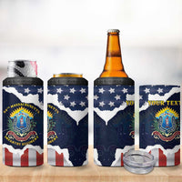 Personalized 54th Massachusetts Infantry Regiment 4 in 1 Can Cooler Tumbler American Flag Heritage - Wonder Print Shop