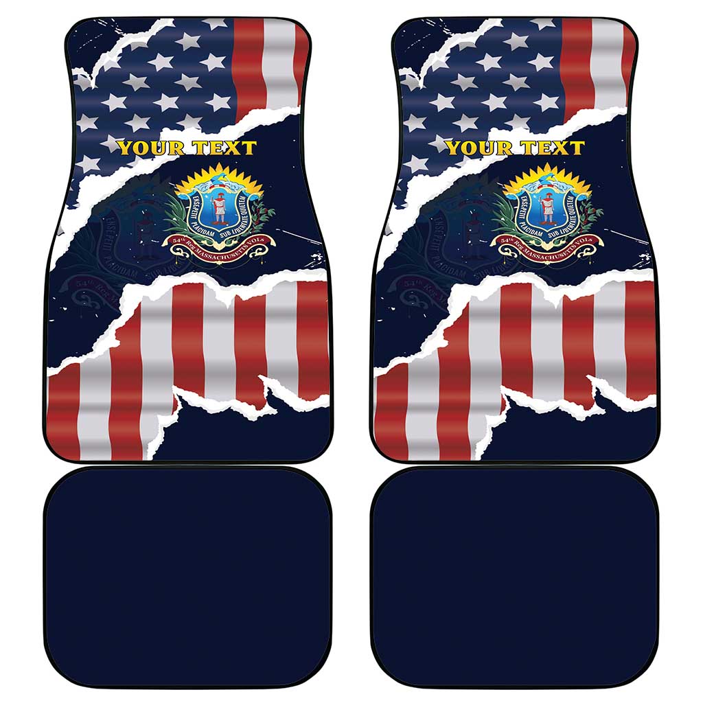 Personalized 54th Massachusetts Infantry Regiment Car Mats American Flag Heritage - Wonder Print Shop