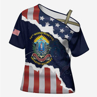 Personalized 54th Massachusetts Infantry Regiment Cross Shoulder Shirt American Flag Heritage - Wonder Print Shop