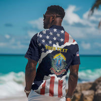 Personalized 54th Massachusetts Infantry Regiment Hawaiian Shirt American Flag Heritage - Wonder Print Shop