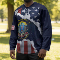 Personalized 54th Massachusetts Infantry Regiment Hockey Jersey American Flag Heritage - Wonder Print Shop