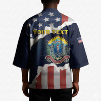 Personalized 54th Massachusetts Infantry Regiment Kimono American Flag Heritage - Wonder Print Shop