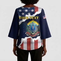 Personalized 54th Massachusetts Infantry Regiment Kimono Sleeve Blouse American Flag Heritage - Wonder Print Shop