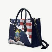 54th Massachusetts Infantry Regiment Leather Bag American Flag Heritage - Wonder Print Shop