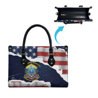 54th Massachusetts Infantry Regiment Leather Bag American Flag Heritage - Wonder Print Shop