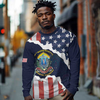 Personalized 54th Massachusetts Infantry Regiment Long Sleeve Shirt American Flag Heritage - Wonder Print Shop