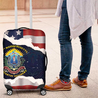 54th Massachusetts Infantry Regiment Luggage Cover American Flag Heritage - Wonder Print Shop