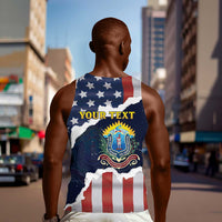 Personalized 54th Massachusetts Infantry Regiment Men Tank Top American Flag Heritage - Wonder Print Shop