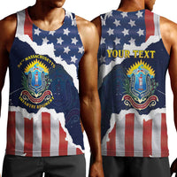 Personalized 54th Massachusetts Infantry Regiment Men Tank Top American Flag Heritage - Wonder Print Shop