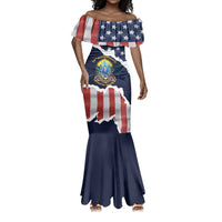 Personalized 54th Massachusetts Infantry Regiment Mermaid Dress American Flag Heritage - Wonder Print Shop