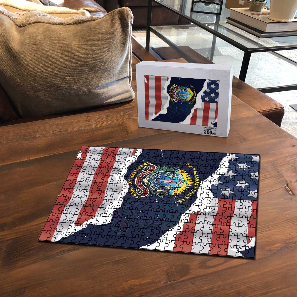 54th Massachusetts Infantry Regiment Puzzle American Flag Heritage - Wonder Print Shop