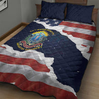54th Massachusetts Infantry Regiment Quilt Bed Set American Flag Heritage - Wonder Print Shop