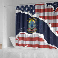 54th Massachusetts Infantry Regiment Shower Curtain American Flag Heritage - Wonder Print Shop