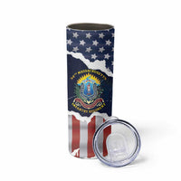 Personalized 54th Massachusetts Infantry Regiment Skinny Tumbler American Flag Heritage - Wonder Print Shop