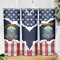 Personalized 54th Massachusetts Infantry Regiment Skinny Tumbler American Flag Heritage - Wonder Print Shop