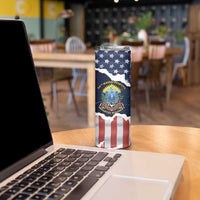 Personalized 54th Massachusetts Infantry Regiment Skinny Tumbler American Flag Heritage - Wonder Print Shop