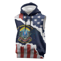 Personalized 54th Massachusetts Infantry Regiment Sleeveless Hoodie American Flag Heritage - Wonder Print Shop