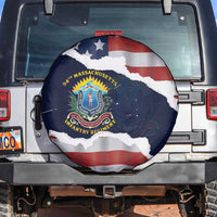 54th Massachusetts Infantry Regiment Spare Tire Cover American Flag Heritage - Wonder Print Shop
