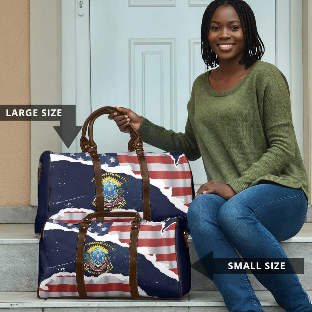 54th Massachusetts Infantry Regiment Travel Bag American Flag Heritage - Wonder Print Shop