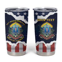 Personalized 54th Massachusetts Infantry Regiment Tumbler Cup American Flag Heritage - Wonder Print Shop